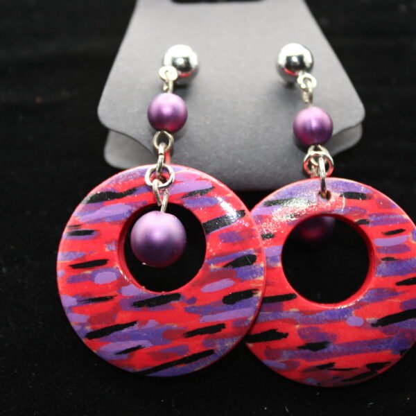 Red and Purple Hoops